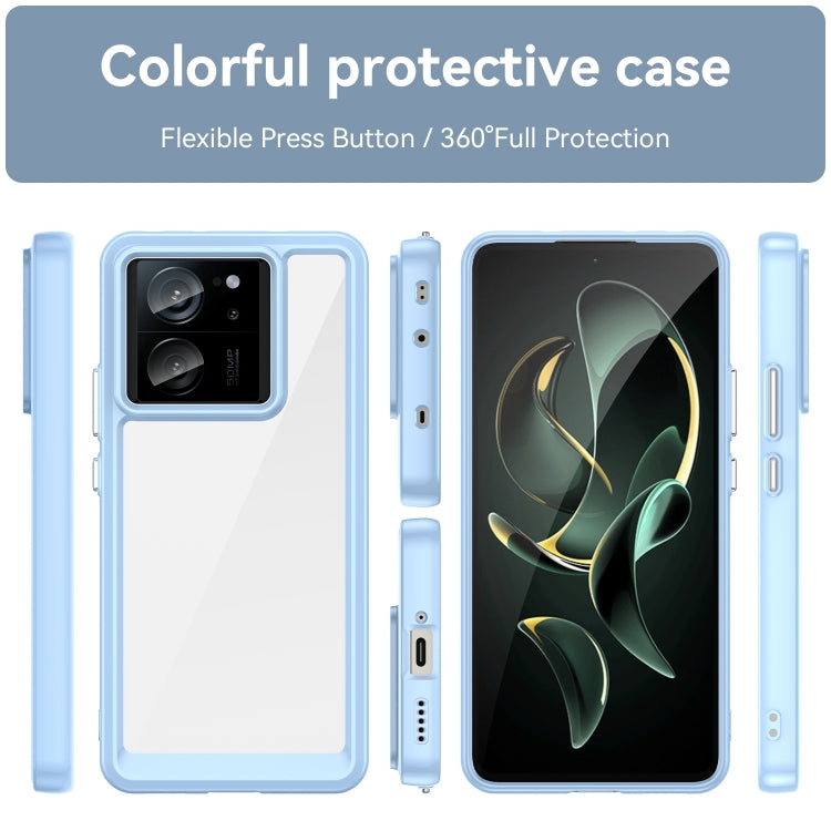 For Xiaomi 13T Pro Colorful Series Acrylic Hybrid TPU Phone Case(Blue) - Xiaomi Cases by PMC Jewellery | Online Shopping South Africa | PMC Jewellery | Buy Now Pay Later Mobicred