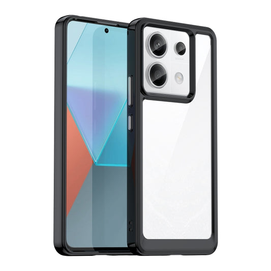 For Xiaomi Redmi Note 13 Pro 5G Colorful Series Acrylic Hybrid TPU Phone Case(Black) - Note 13 Pro Cases by PMC Jewellery | Online Shopping South Africa | PMC Jewellery | Buy Now Pay Later Mobicred