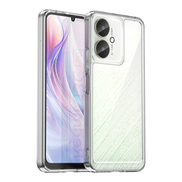 For Xiaomi Redmi 13R 5G Colorful Series Acrylic Hybrid TPU Phone Case(Transparent) - 13R Cases by PMC Jewellery | Online Shopping South Africa | PMC Jewellery | Buy Now Pay Later Mobicred