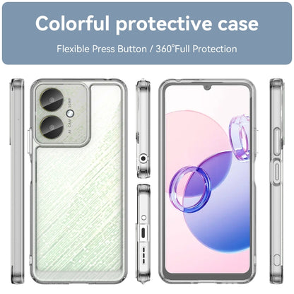 For Xiaomi Redmi 13C 5G Colorful Series Acrylic Hybrid TPU Phone Case(Transparent) - 13C Cases by PMC Jewellery | Online Shopping South Africa | PMC Jewellery | Buy Now Pay Later Mobicred