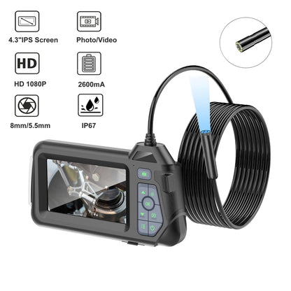 M60 4.3 inch Single Camera with Screen Endoscope, Length:1m(8mm) -  by PMC Jewellery | Online Shopping South Africa | PMC Jewellery | Buy Now Pay Later Mobicred