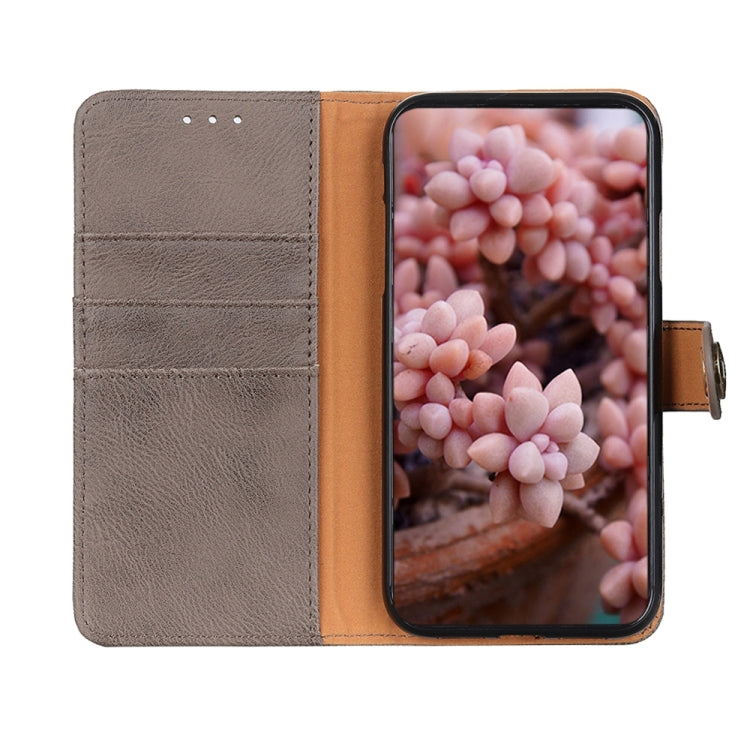 For Xiaomi 13T 5G / Redmi K60 Ultra 5G KHAZNEH Cowhide Texture Flip Leather Phone Case(Khaki) - Redmi K60 Ultra Cases by PMC Jewellery | Online Shopping South Africa | PMC Jewellery | Buy Now Pay Later Mobicred