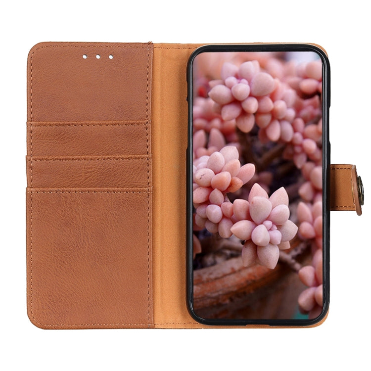 For Xiaomi Redmi K70 5G / K70 Pro 5G KHAZNEH Cowhide Texture Flip Leather Phone Case(Brown) - K70 Cases by PMC Jewellery | Online Shopping South Africa | PMC Jewellery | Buy Now Pay Later Mobicred