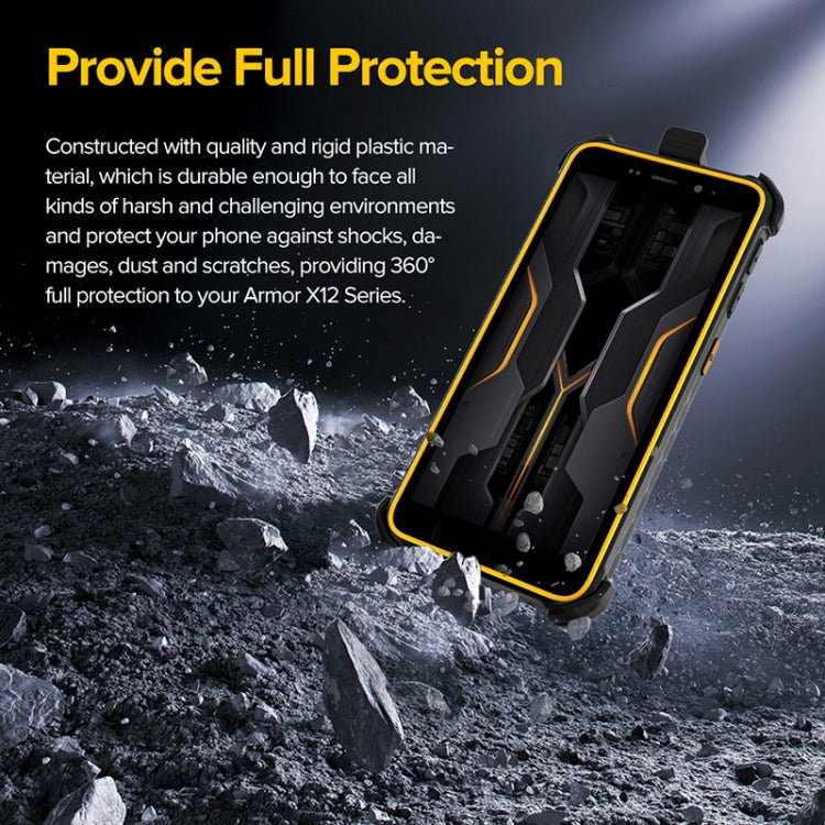 For Ulefone Armor X12 Pro Ulefone Back Clip Phone Case with Carabiner(Black) - Ulefone Cases by Ulefone | Online Shopping South Africa | PMC Jewellery | Buy Now Pay Later Mobicred