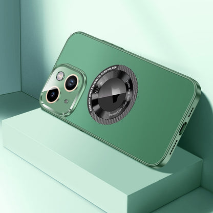 For iPhone 14 Plus CD Texture MagSafe Magnetic Phone Case(Dark Green) - iPhone 14 Plus Cases by PMC Jewellery | Online Shopping South Africa | PMC Jewellery