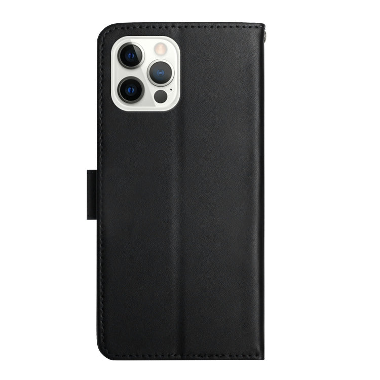 For iPhone 16 Pro Genuine Leather Fingerprint-proof Flip Phone Case(Black) - iPhone 16 Pro Cases by PMC Jewellery | Online Shopping South Africa | PMC Jewellery | Buy Now Pay Later Mobicred