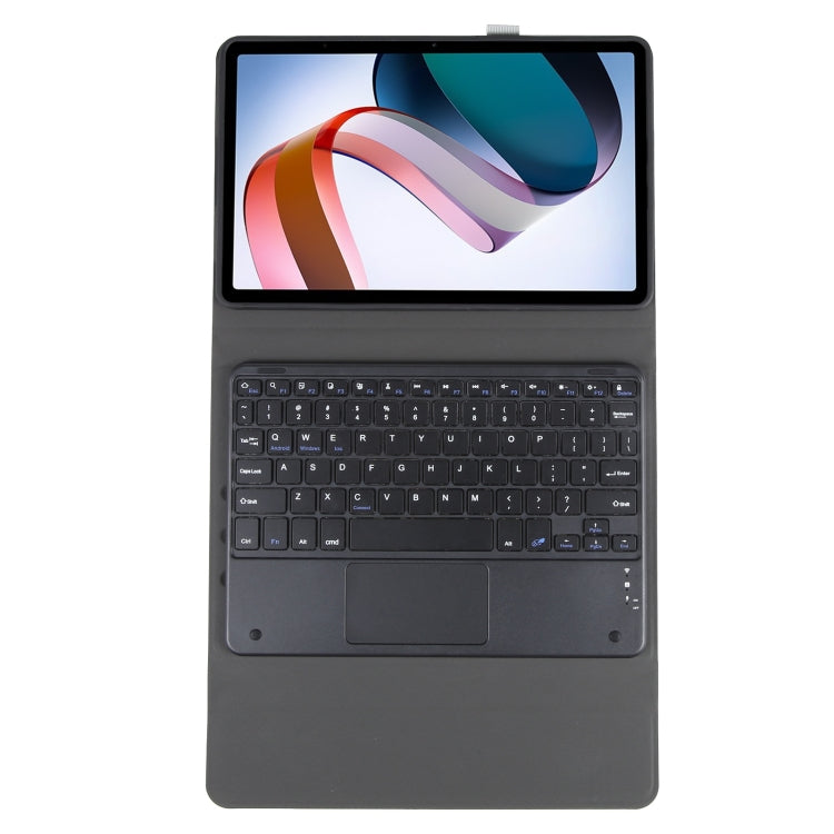 For Xiaomi Redmi Pad SE Ultra-thin Bluetooth Keyboard Leather Case with Touchpad(Black) - Others Keyboard by PMC Jewellery | Online Shopping South Africa | PMC Jewellery