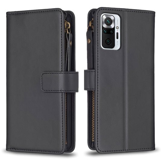 For Xiaomi Redmi Note 10 Pro 9 Card Slots Zipper Wallet Leather Flip Phone Case(Black) - Xiaomi Cases by PMC Jewellery | Online Shopping South Africa | PMC Jewellery | Buy Now Pay Later Mobicred