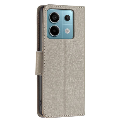 For Xiaomi Redmi Note 13 Pro 4G Global Litchi Texture Pure Color Leather Phone Case(Grey) - Note 13 Pro Cases by PMC Jewellery | Online Shopping South Africa | PMC Jewellery | Buy Now Pay Later Mobicred