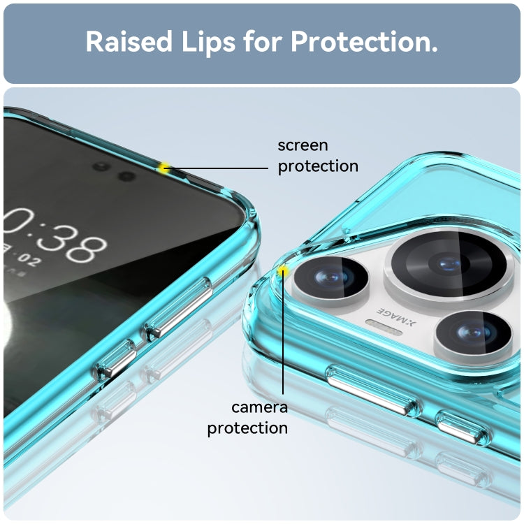 For Huawei Pura 70 Pro+ Candy Series TPU Phone Case(Transparent Blue) - Huawei Cases by PMC Jewellery | Online Shopping South Africa | PMC Jewellery | Buy Now Pay Later Mobicred