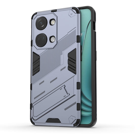 For OnePlus Ace 2V Punk Armor 2 in 1 PC + TPU Phone Case with Holder(Grey) - OnePlus Cases by PMC Jewellery | Online Shopping South Africa | PMC Jewellery | Buy Now Pay Later Mobicred