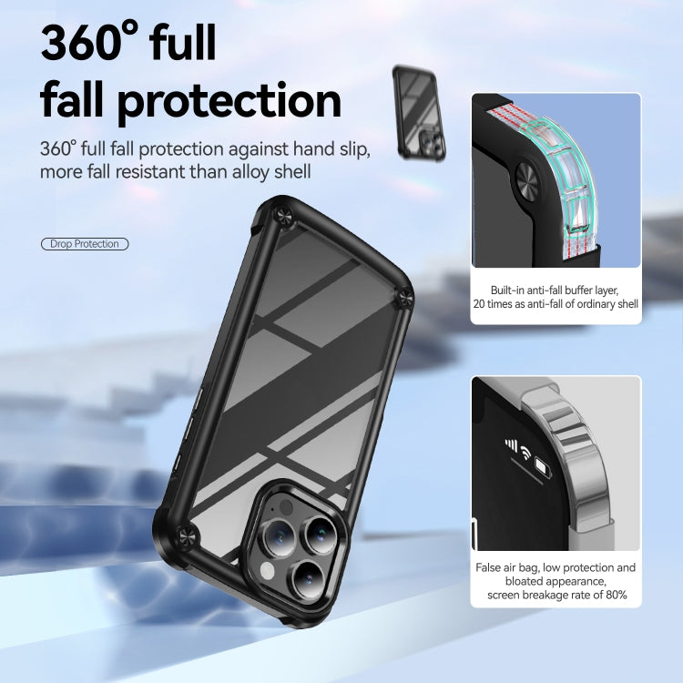 For iPhone 16 Pro TPU + PC Lens Protection Phone Case(Black) - iPhone 16 Pro Cases by PMC Jewellery | Online Shopping South Africa | PMC Jewellery | Buy Now Pay Later Mobicred