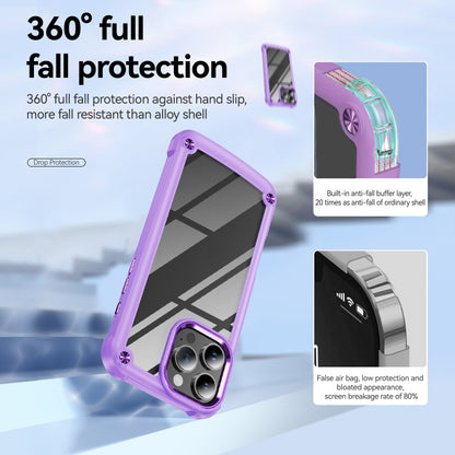 For iPhone 16 Pro Max TPU + PC Lens Protection Phone Case(Purple) - iPhone 16 Pro Max Cases by PMC Jewellery | Online Shopping South Africa | PMC Jewellery | Buy Now Pay Later Mobicred