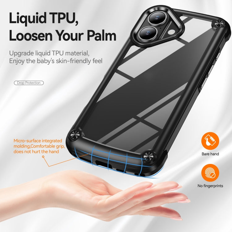 For iPhone 16 Plus TPU + PC Lens Protection Phone Case(Black) - iPhone 16 Plus Cases by PMC Jewellery | Online Shopping South Africa | PMC Jewellery | Buy Now Pay Later Mobicred