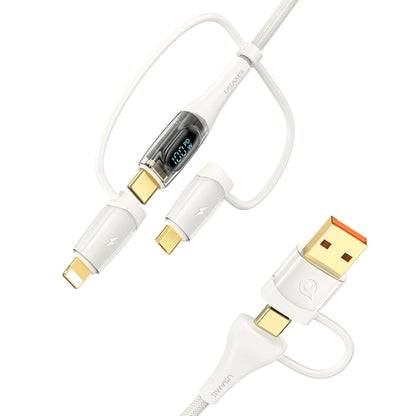 USAMS US-SJ616 PD 100W 6 in 1 Fast Charge Data Cable, Length: 1.2m(Beige) - Multifunction Cable by USAMS | Online Shopping South Africa | PMC Jewellery | Buy Now Pay Later Mobicred