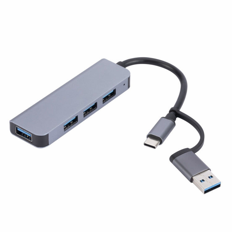 2301 4 in 1 USB+USB-C/Type-C to USB Multi-function Docking Station HUB Adapter - USB HUB by PMC Jewellery | Online Shopping South Africa | PMC Jewellery | Buy Now Pay Later Mobicred