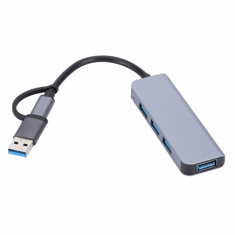 2301 4 in 1 USB+USB-C/Type-C to USB Multi-function Docking Station HUB Adapter - USB HUB by PMC Jewellery | Online Shopping South Africa | PMC Jewellery | Buy Now Pay Later Mobicred