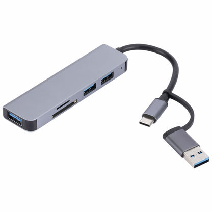 2302 5 in 1 USB+USB-C/Type-C to USB Multi-function Docking Station HUB Adapter - USB HUB by PMC Jewellery | Online Shopping South Africa | PMC Jewellery | Buy Now Pay Later Mobicred