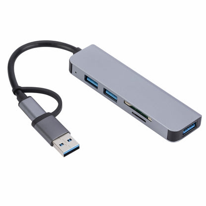 2302 5 in 1 USB+USB-C/Type-C to USB Multi-function Docking Station HUB Adapter - USB HUB by PMC Jewellery | Online Shopping South Africa | PMC Jewellery | Buy Now Pay Later Mobicred