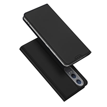 For OnePlus Nord CE4 Lite / OPPO K12x DUX DUCIS Skin Pro Series Horizontal Flip Phone Leather Case(Black) - OnePlus Cases by DUX DUCIS | Online Shopping South Africa | PMC Jewellery | Buy Now Pay Later Mobicred