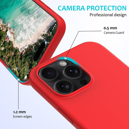 For iPhone 16 Pro Max Solid Color Silicone Phone Case(Red) - More iPhone Cases by PMC Jewellery | Online Shopping South Africa | PMC Jewellery | Buy Now Pay Later Mobicred