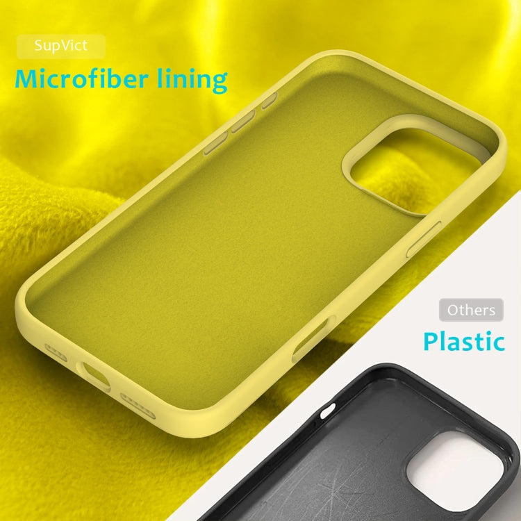 For iPhone 16 Pro Max Solid Color Silicone Phone Case(Lemon Yellow) - More iPhone Cases by PMC Jewellery | Online Shopping South Africa | PMC Jewellery | Buy Now Pay Later Mobicred