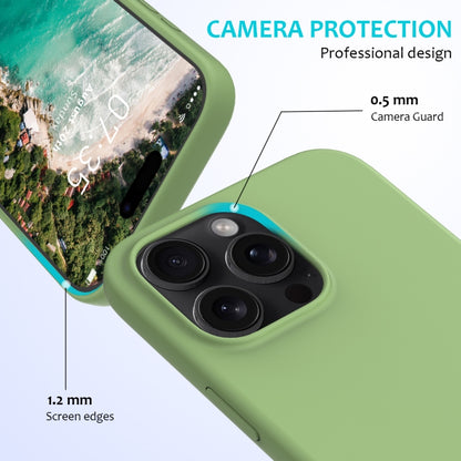 For iPhone 16 Pro Solid Color Silicone Phone Case(Mint Green) - More iPhone Cases by PMC Jewellery | Online Shopping South Africa | PMC Jewellery | Buy Now Pay Later Mobicred