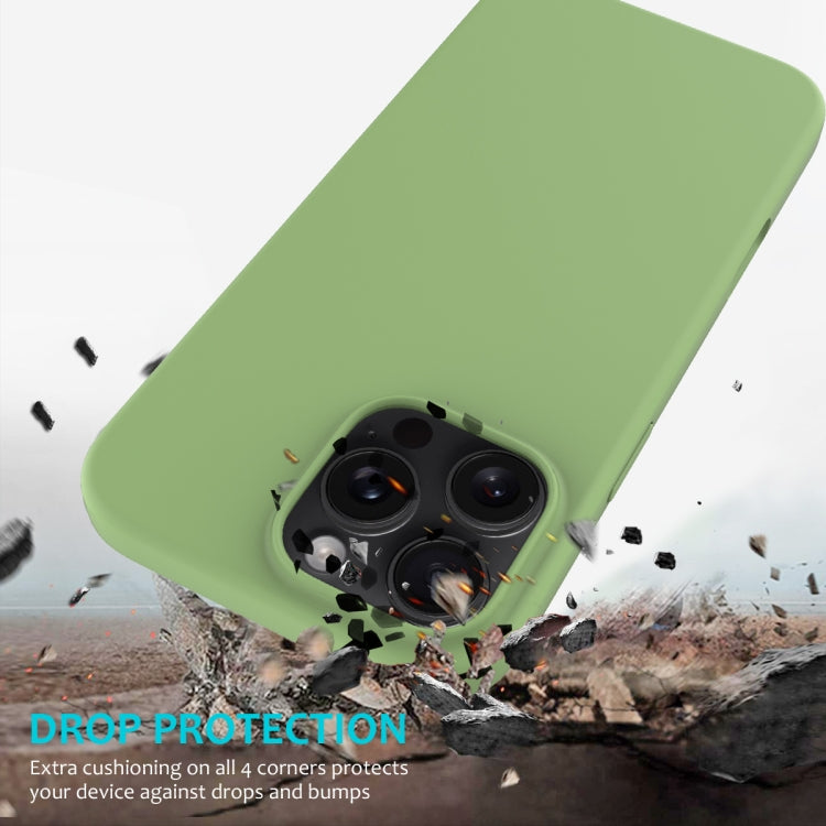 For iPhone 16 Pro Solid Color Silicone Phone Case(Mint Green) - More iPhone Cases by PMC Jewellery | Online Shopping South Africa | PMC Jewellery | Buy Now Pay Later Mobicred