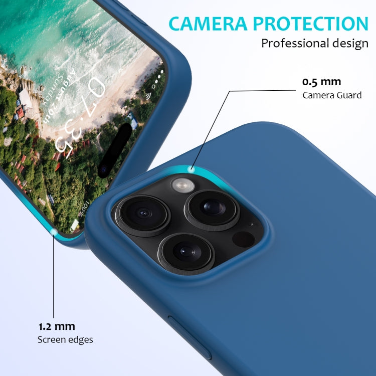 For iPhone 16 Pro Solid Color Silicone Phone Case(Cobalt Blue) - More iPhone Cases by PMC Jewellery | Online Shopping South Africa | PMC Jewellery | Buy Now Pay Later Mobicred