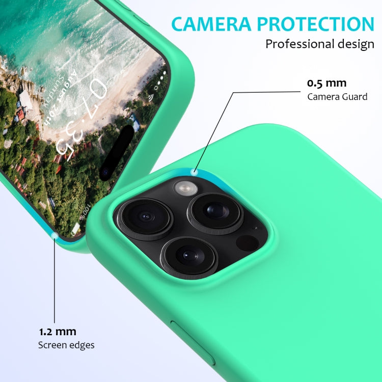 For iPhone 16 Pro Solid Color Silicone Phone Case(Green) - More iPhone Cases by PMC Jewellery | Online Shopping South Africa | PMC Jewellery | Buy Now Pay Later Mobicred