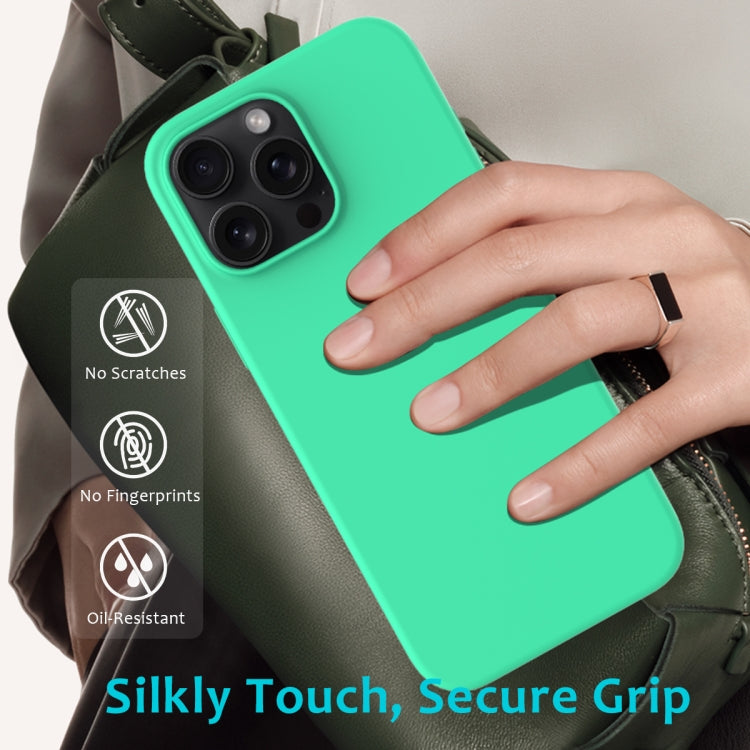 For iPhone 16 Pro Solid Color Silicone Phone Case(Green) - More iPhone Cases by PMC Jewellery | Online Shopping South Africa | PMC Jewellery | Buy Now Pay Later Mobicred