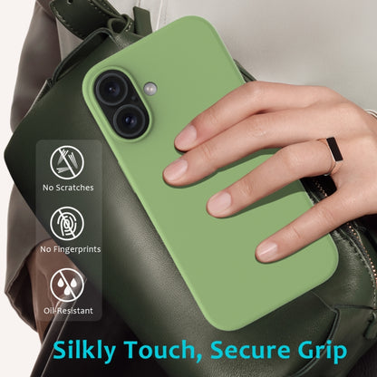 For iPhone 16 Plus Solid Color Silicone Phone Case(Mint Green) - More iPhone Cases by PMC Jewellery | Online Shopping South Africa | PMC Jewellery | Buy Now Pay Later Mobicred