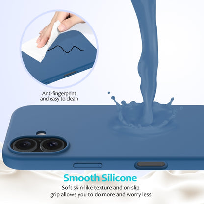 For iPhone 16 Plus Solid Color Silicone Phone Case(Cobalt Blue) - More iPhone Cases by PMC Jewellery | Online Shopping South Africa | PMC Jewellery | Buy Now Pay Later Mobicred