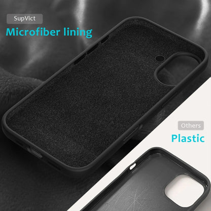 For iPhone 16 Plus Solid Color Silicone Phone Case(Black) - More iPhone Cases by PMC Jewellery | Online Shopping South Africa | PMC Jewellery | Buy Now Pay Later Mobicred