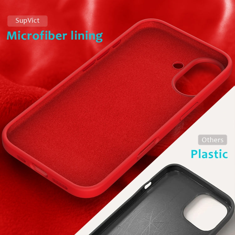 For iPhone 16 Plus Solid Color Silicone Phone Case(Red) - More iPhone Cases by PMC Jewellery | Online Shopping South Africa | PMC Jewellery | Buy Now Pay Later Mobicred