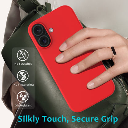 For iPhone 16 Plus Solid Color Silicone Phone Case(Red) - More iPhone Cases by PMC Jewellery | Online Shopping South Africa | PMC Jewellery | Buy Now Pay Later Mobicred