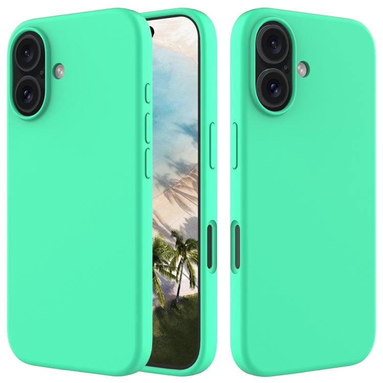 For iPhone 16 Plus Solid Color Silicone Phone Case(Green) - More iPhone Cases by PMC Jewellery | Online Shopping South Africa | PMC Jewellery | Buy Now Pay Later Mobicred