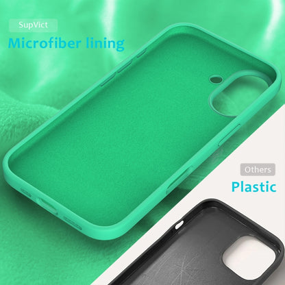 For iPhone 16 Plus Solid Color Silicone Phone Case(Green) - More iPhone Cases by PMC Jewellery | Online Shopping South Africa | PMC Jewellery | Buy Now Pay Later Mobicred