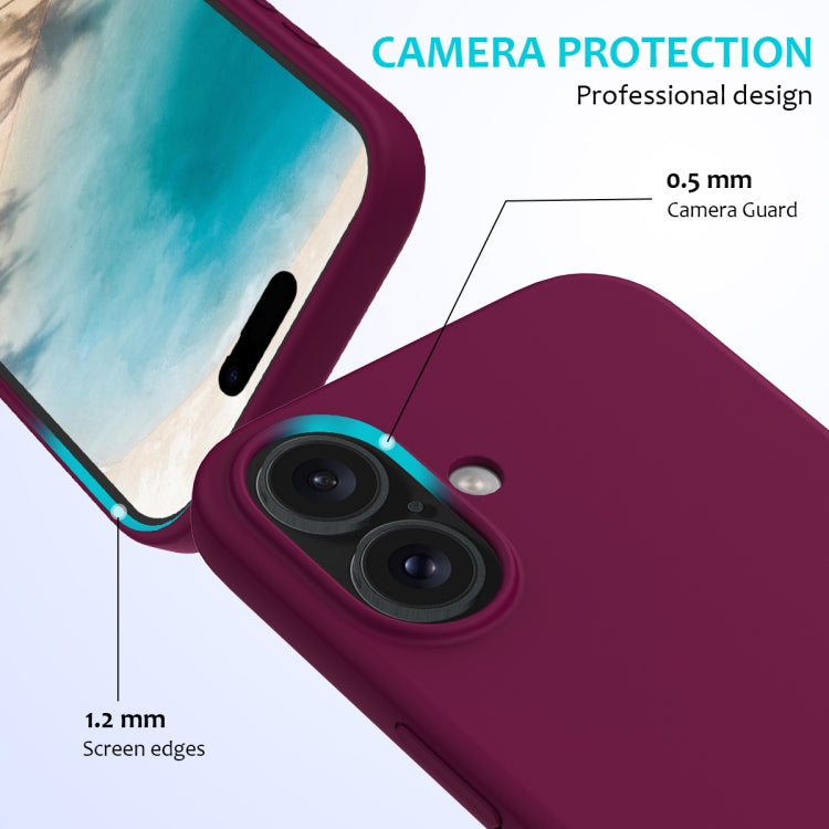 For iPhone 16 Plus Solid Color Silicone Phone Case(Violet) - More iPhone Cases by PMC Jewellery | Online Shopping South Africa | PMC Jewellery | Buy Now Pay Later Mobicred