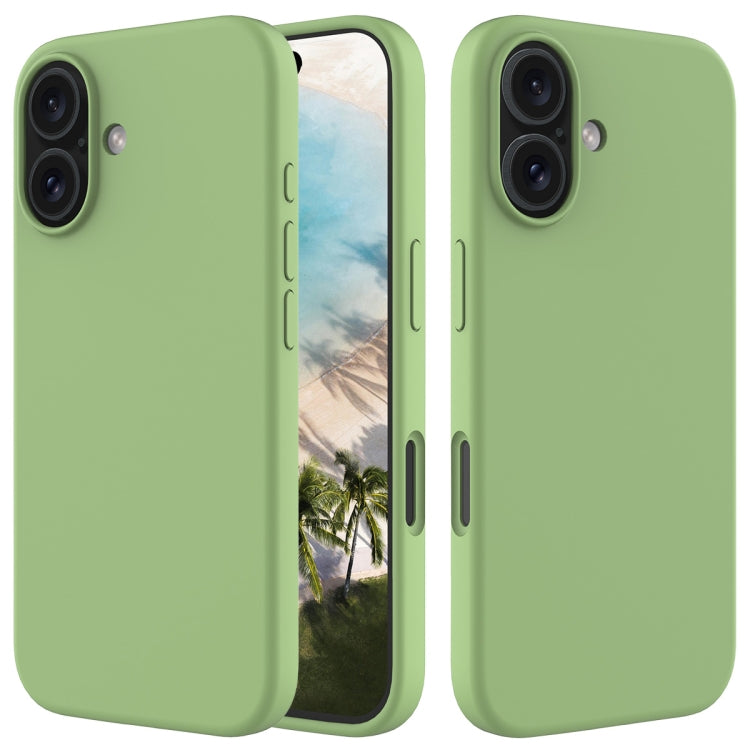 For iPhone 16 Solid Color Silicone Phone Case(Mint Green) - More iPhone Cases by PMC Jewellery | Online Shopping South Africa | PMC Jewellery | Buy Now Pay Later Mobicred