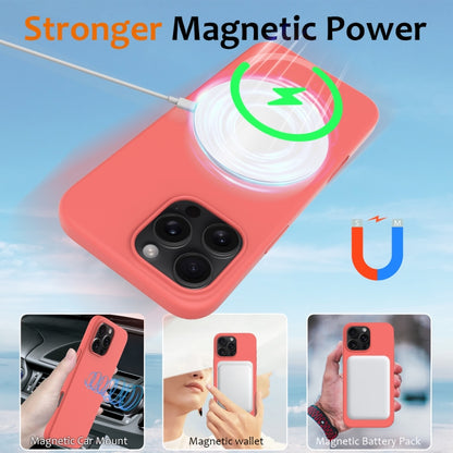 For iPhone 16 Pro Max Shockproof Silicone Magsafe Phone Case(Pink Orange) - iPhone 16 Pro Max Cases by PMC Jewellery | Online Shopping South Africa | PMC Jewellery | Buy Now Pay Later Mobicred