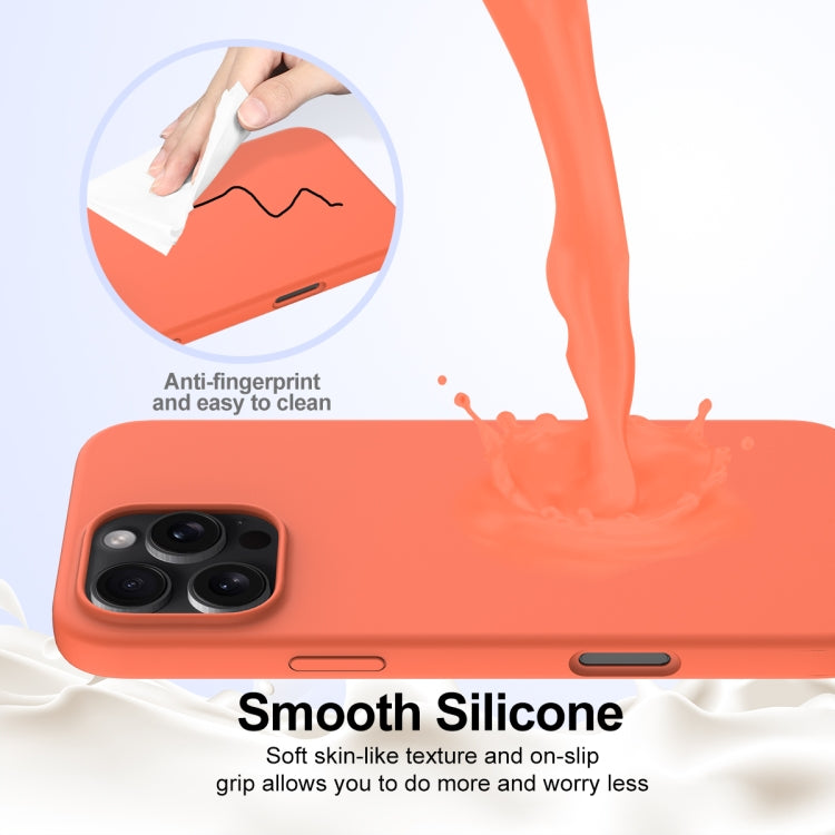 For iPhone 16 Pro Max Shockproof Silicone Magsafe Phone Case(Gold Orange) - iPhone 16 Pro Max Cases by PMC Jewellery | Online Shopping South Africa | PMC Jewellery | Buy Now Pay Later Mobicred