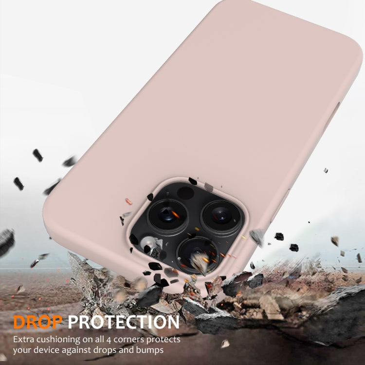 For iPhone 16 Pro Max Shockproof Silicone Magsafe Phone Case(Sand Pink) - iPhone 16 Pro Max Cases by PMC Jewellery | Online Shopping South Africa | PMC Jewellery | Buy Now Pay Later Mobicred