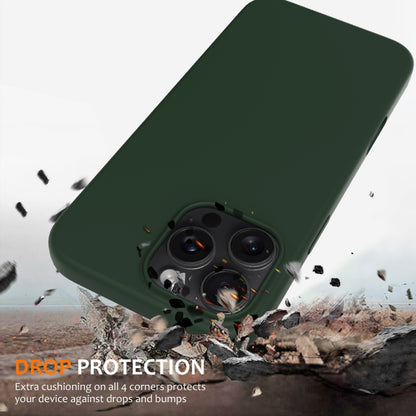 For iPhone 16 Pro Max Shockproof Silicone Magsafe Phone Case(Dark Green) - iPhone 16 Pro Max Cases by PMC Jewellery | Online Shopping South Africa | PMC Jewellery | Buy Now Pay Later Mobicred