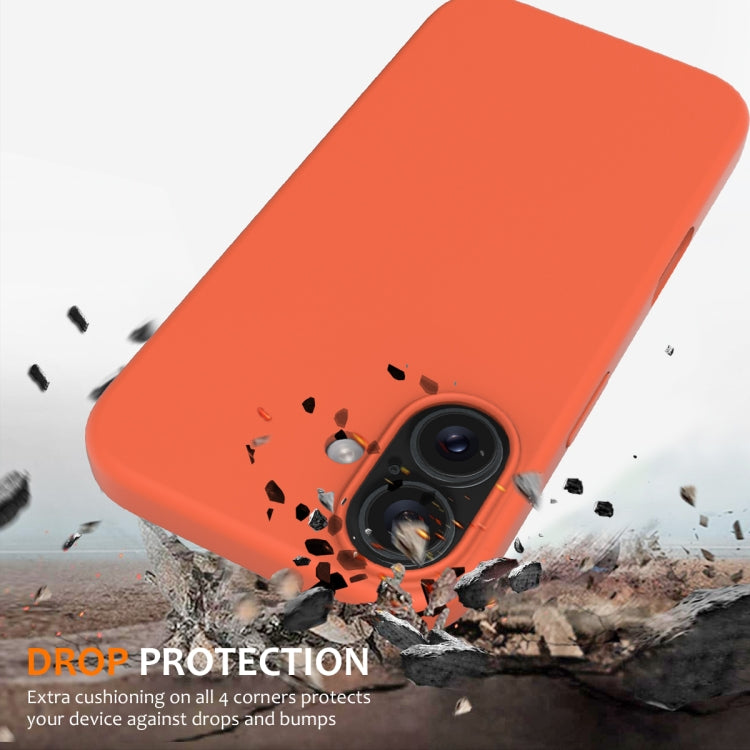 For iPhone 16 Shockproof Silicone Magsafe Phone Case(Gold Orange) - iPhone 16 Cases by PMC Jewellery | Online Shopping South Africa | PMC Jewellery | Buy Now Pay Later Mobicred