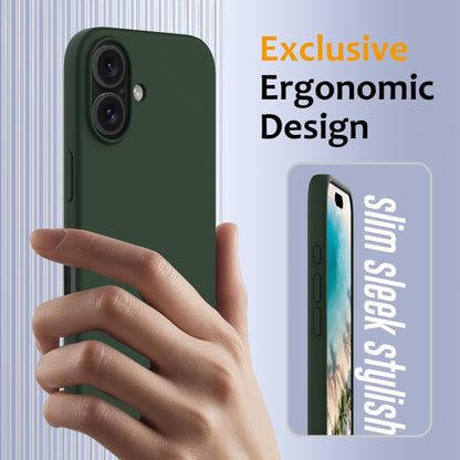 For iPhone 16 Shockproof Silicone Magsafe Phone Case(Dark Green) - iPhone 16 Cases by PMC Jewellery | Online Shopping South Africa | PMC Jewellery | Buy Now Pay Later Mobicred