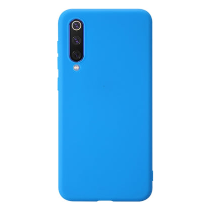 For Xiaomi Mi 9 SE Shockproof Frosted TPU Protective Case(Light Blue) - Xiaomi Cases by PMC Jewellery | Online Shopping South Africa | PMC Jewellery