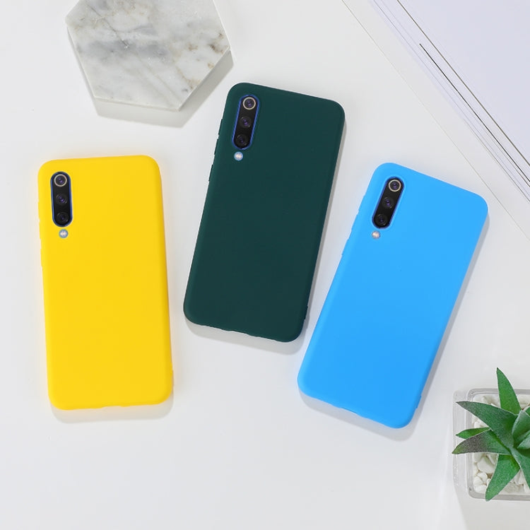 For Xiaomi Mi 9 SE Shockproof Frosted TPU Protective Case(Light Blue) - Xiaomi Cases by PMC Jewellery | Online Shopping South Africa | PMC Jewellery