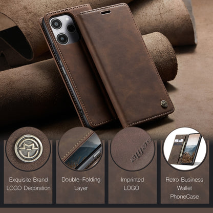 For Xiaomi Redmi 12 4G / 12 5G／Note 12R CaseMe 013 Multifunctional Horizontal Flip Leather Phone Case(Coffee) - Xiaomi Cases by CaseMe | Online Shopping South Africa | PMC Jewellery | Buy Now Pay Later Mobicred