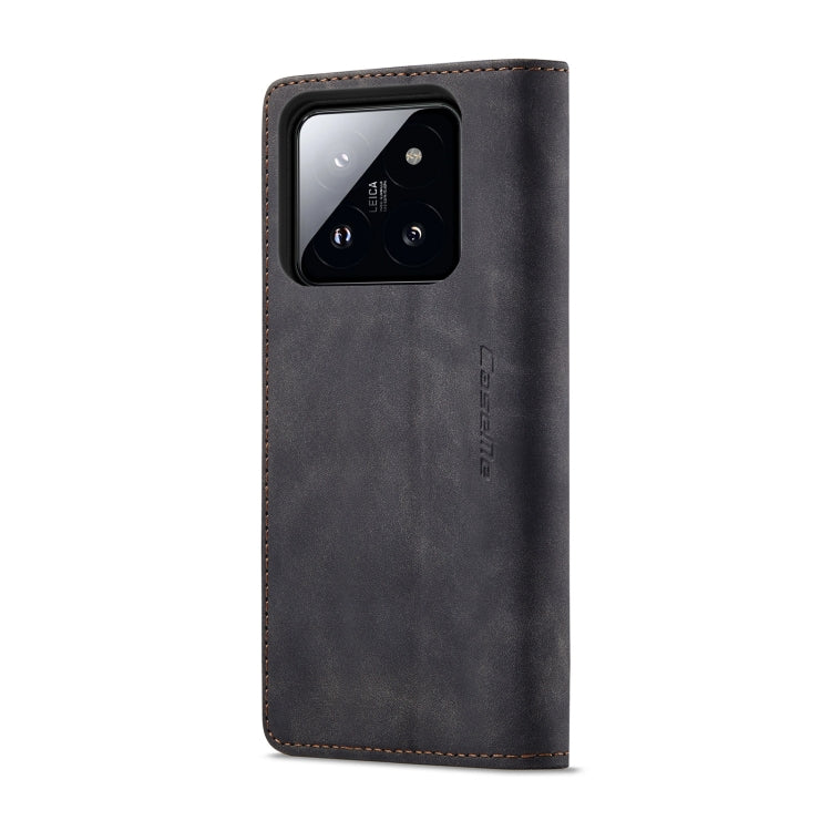 For Xiaomi 14 CaseMe 013 Multifunctional Horizontal Flip Leather Phone Case(Black) - 14 Cases by CaseMe | Online Shopping South Africa | PMC Jewellery | Buy Now Pay Later Mobicred